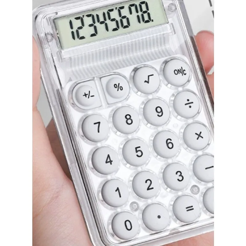 Cute Silent Calculator Mini Version Learning Auxiliary Small Portable Calculator Back To School Supplies Students/Finance