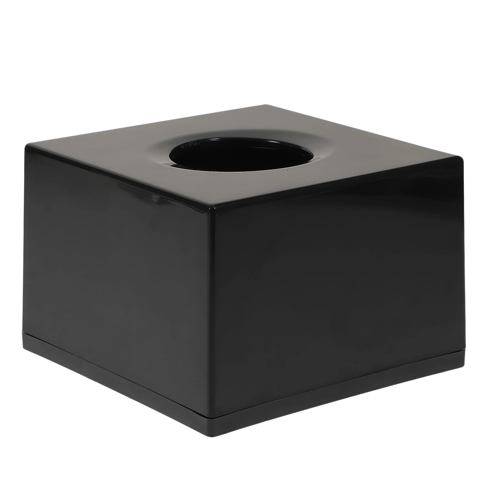 

Black Tissue Napkin Container Square Paper Box Square Napkin Storage Container ABS Home Decor Tissue Holder Bathroom Car Bedroom