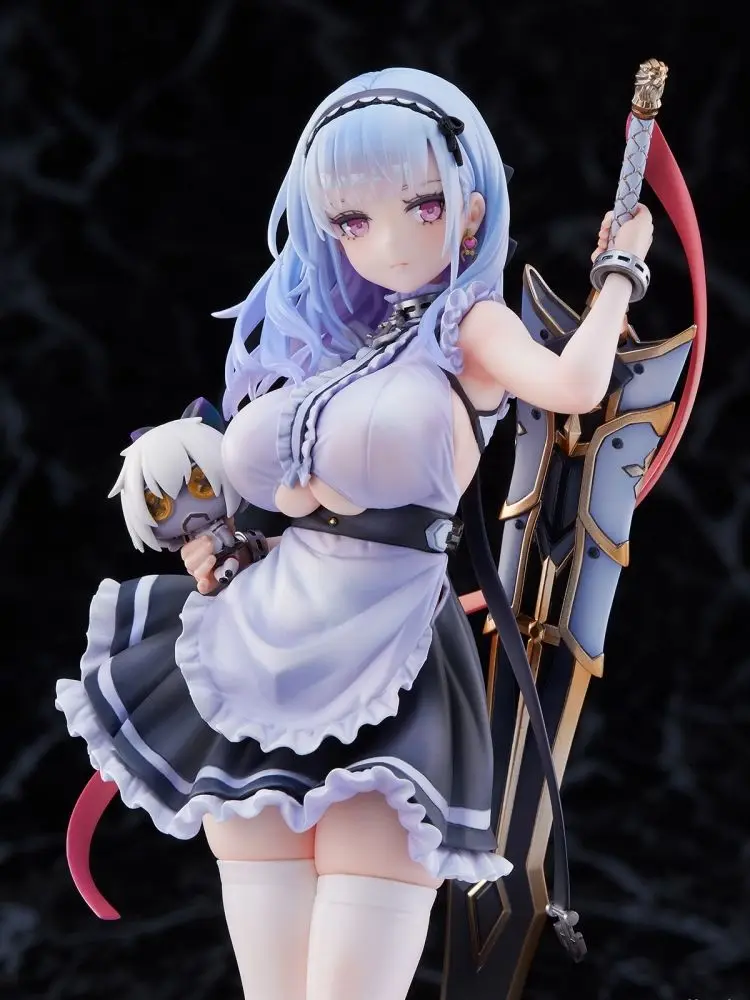

kawaii Bandai Blue Alice Doll Figure Anime Girl Collectible Model Toy - 2D Cute Maid Outfit Female Character Statuette Toys