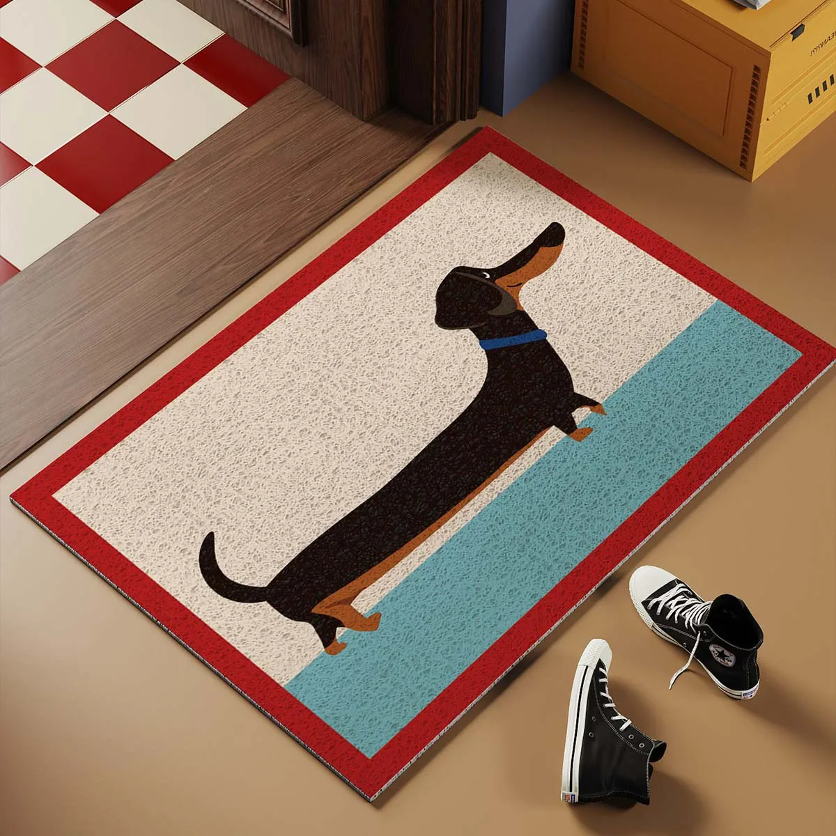 

Cartoon Dog Entrance Doormat Light Luxury Home Decoration Doormat Anti-slip Wear-resistant Carpet Килим Alfombra Entrada De Casa