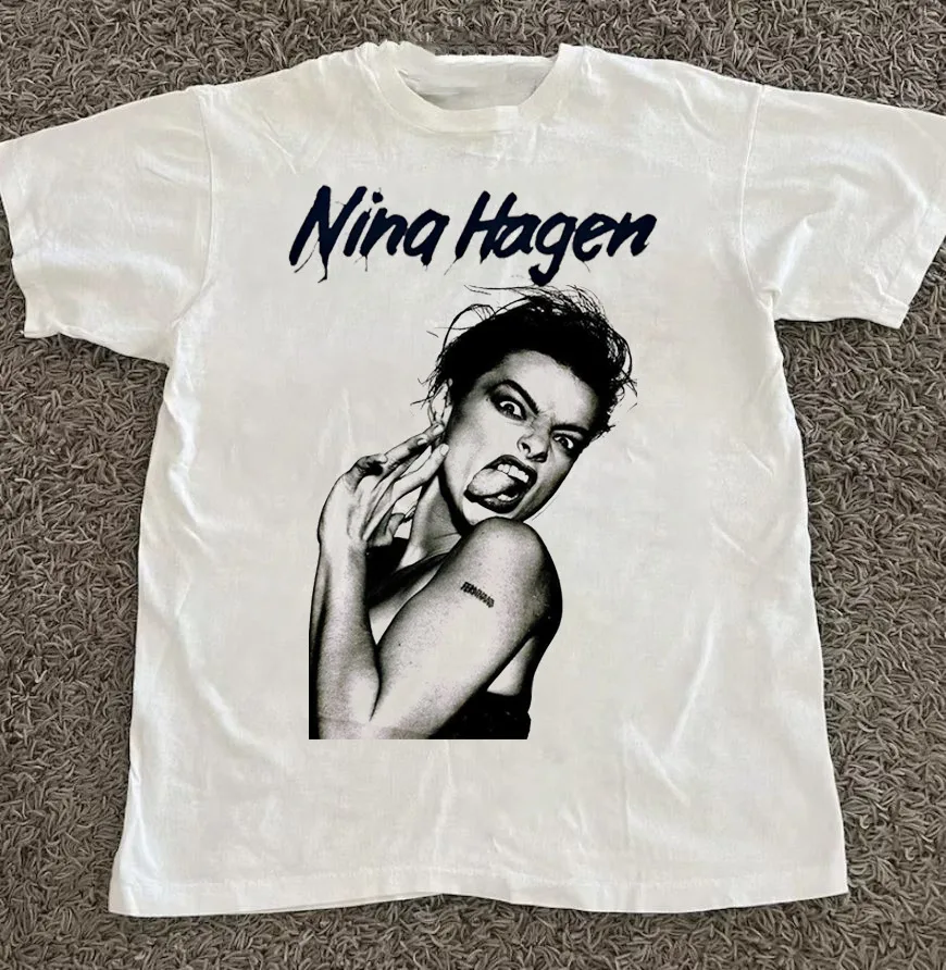 Nina Hagen Short Sleeve  S to 5XL White T-shirt GC1522