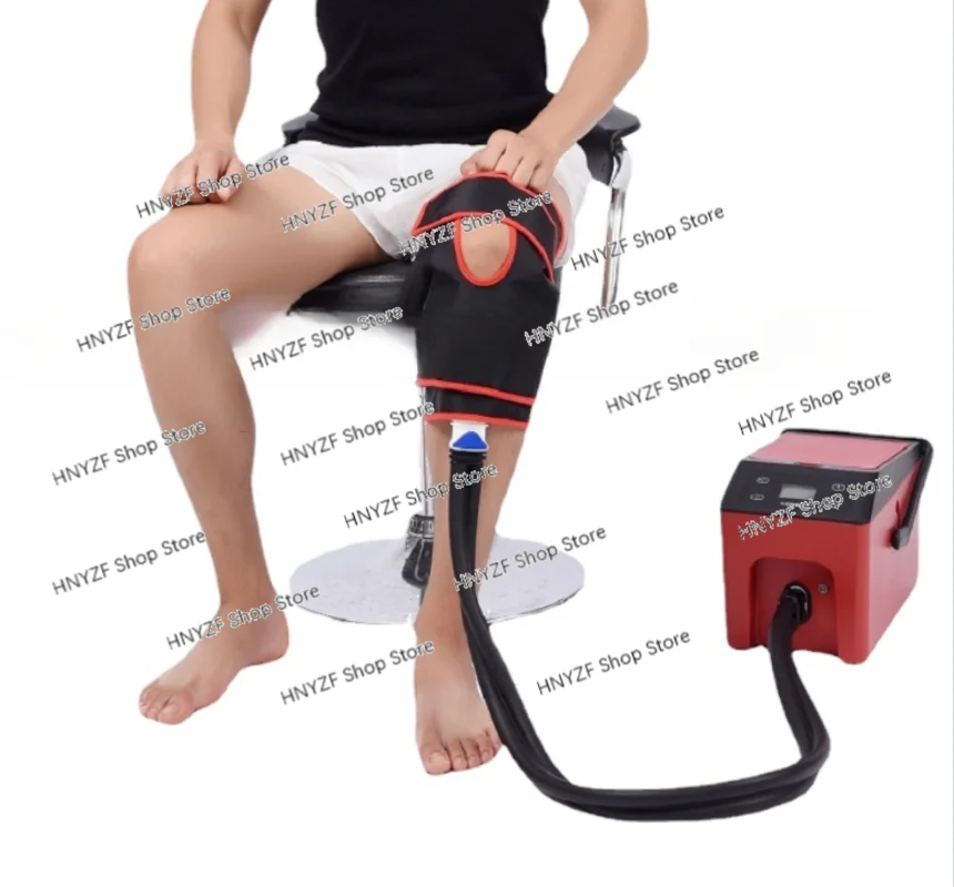 Knee cryo recovery ice cold compression therapy physical therapy system machine