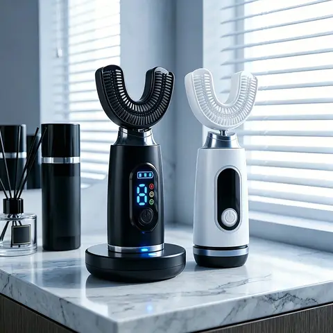 U-Shaped Ultrasonic Electric Toothbrush IPX7 Waterproof 8 Modes Sonic Oral Care