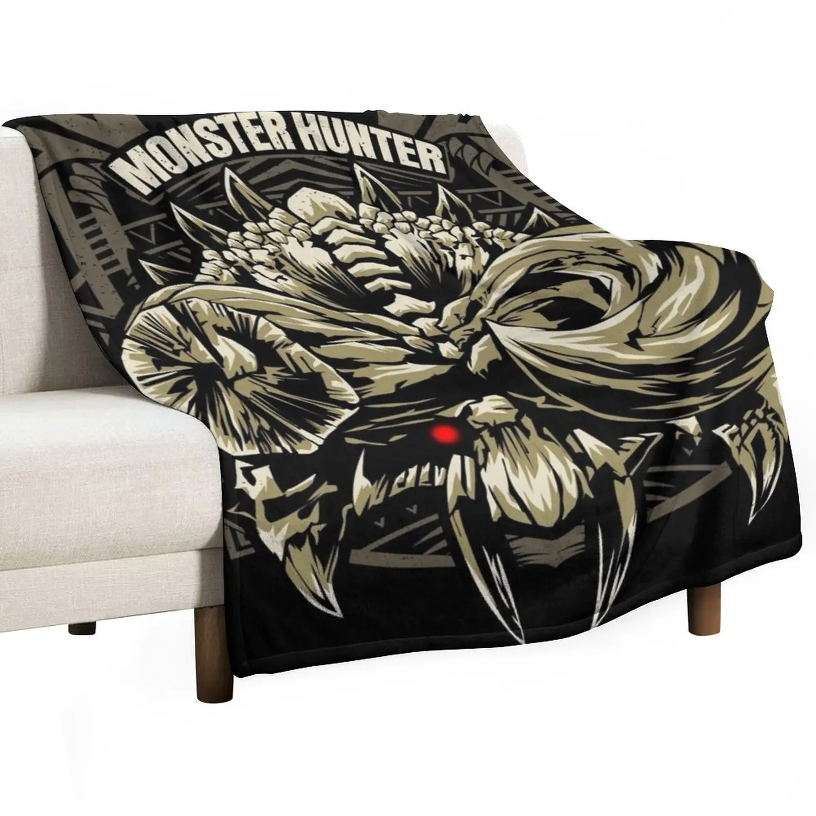 Diablos Monster Hunter Throw Blanket Moving christmas gifts Hair Blankets