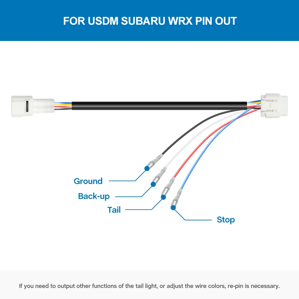 Voor Subaru Wrx Vb 2022 + Plug-N-Play F1 Stijl 4th Rem/Fog/Backup Licht conversie Retrofit Verbinding Kabelboom