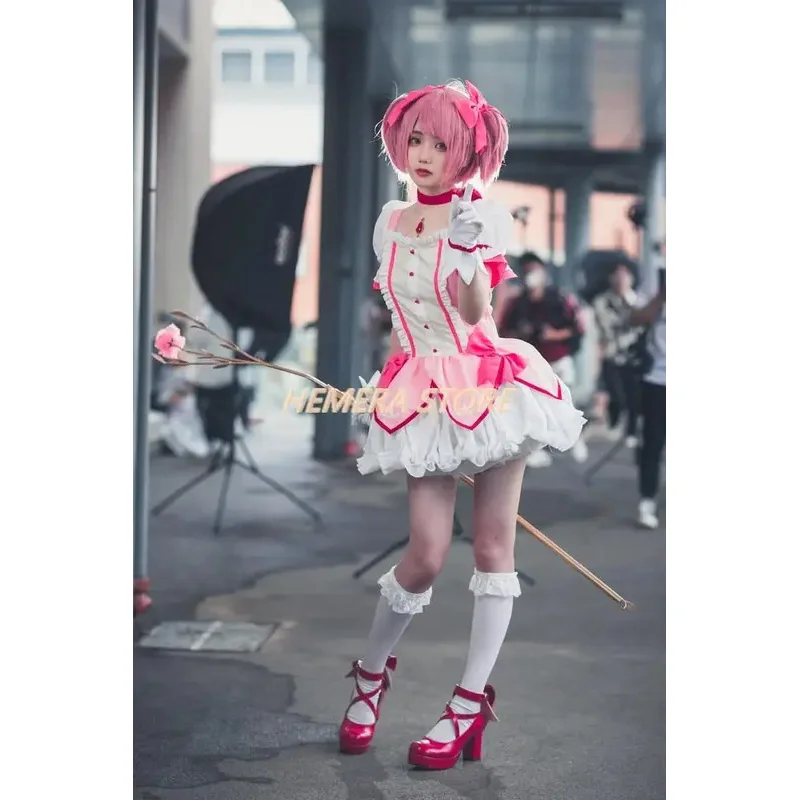 hhh 2025 للجنسين أنيمي كوس Puella Magi Magica Kaname Madoka أزياء تنكرية للهالوين كرنفال حفلة عيد الميلاد مجموعات موحدة