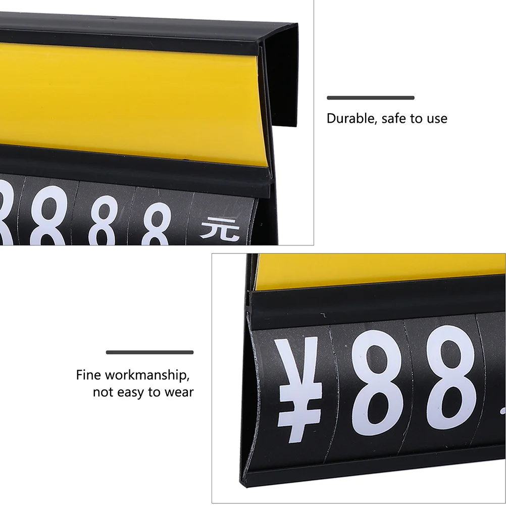 

3Pcs Hanging Price Tag Display Rack Label Stand Practical Sign Holder for Retail Stores Supermarkets Restaurant