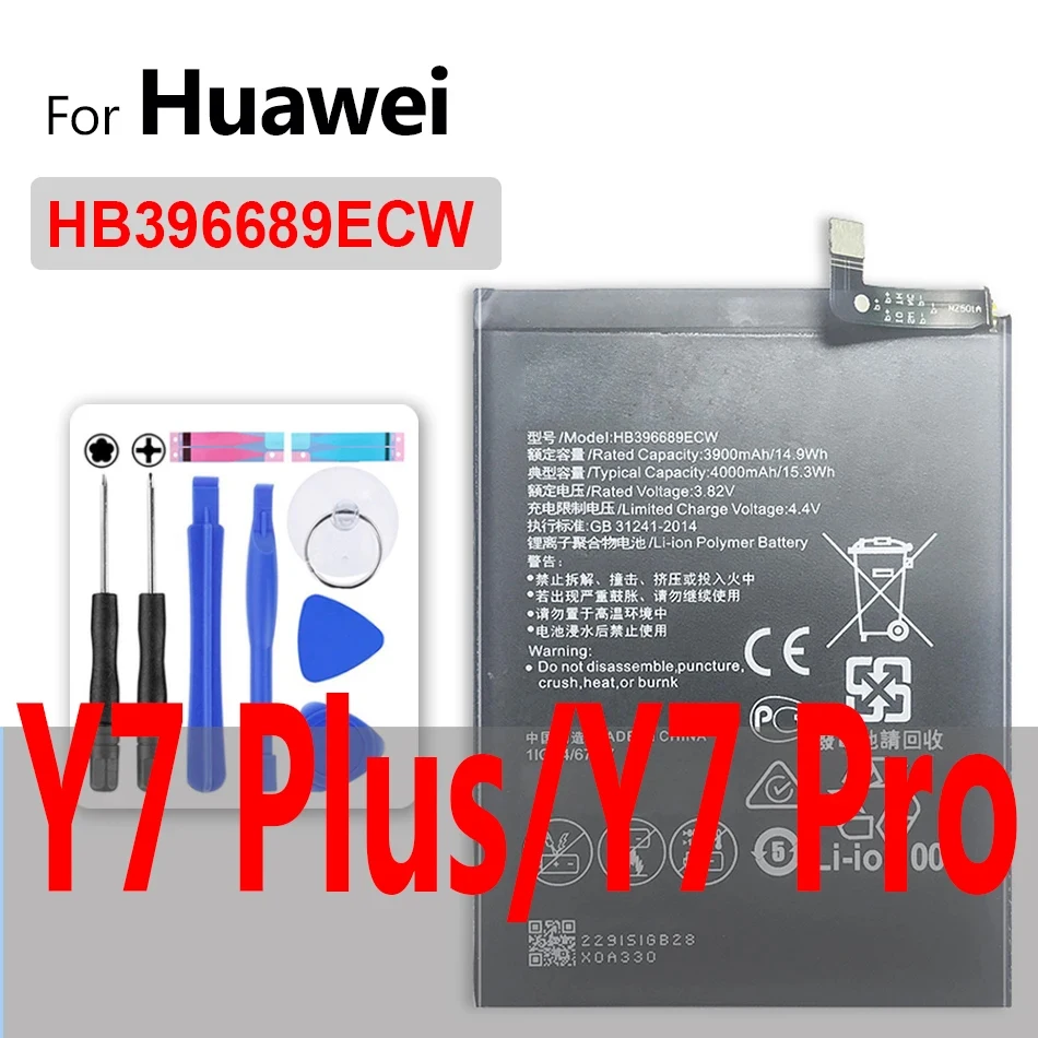 HB405979ECW Battery For Huawei Y5 Y6 II Y7 Y9 (Lite Prime Pro 2017 2018 2019)/DRA-L01 L02 L21 L22 L23 DRA LX1 LX2 LX3 LX5