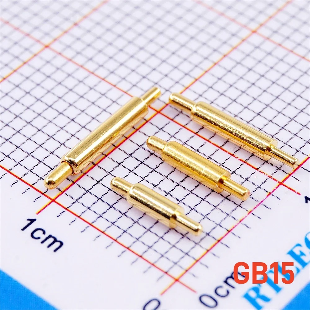 20 Pcs Pogo Pin Connector Discrete Heights to Choose Barrel 1.5MM Diameter Spring Loaded Probe Slim Type TH Board Solder