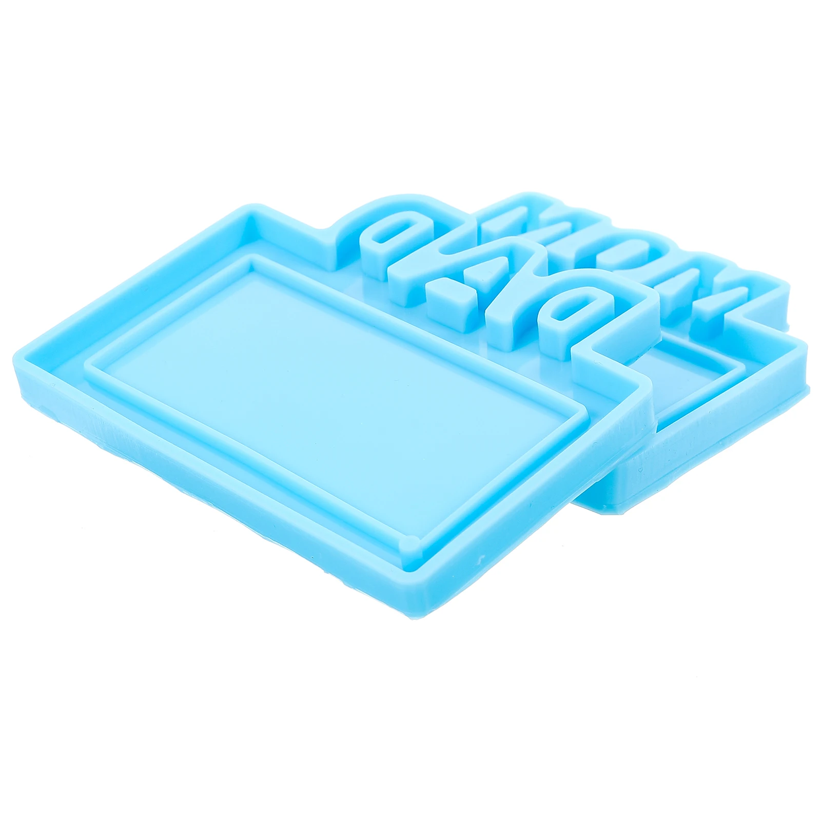 

2 Pcs Frame Mold DIY Craft Silicone Pendant Mother's Day Father's Day Epoxy Resin Diy Plaything Keychain H made Gifts