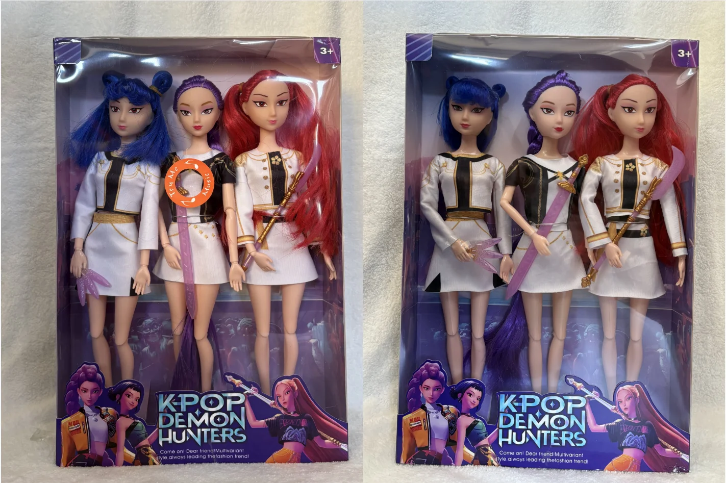 3 قطع من دمى موسيقى Kpop Demon Hunters، شخصيات المحارب السحري مع الصوت والملابس، ألعاب للأطفال من سن 3 سنوات فما فوق