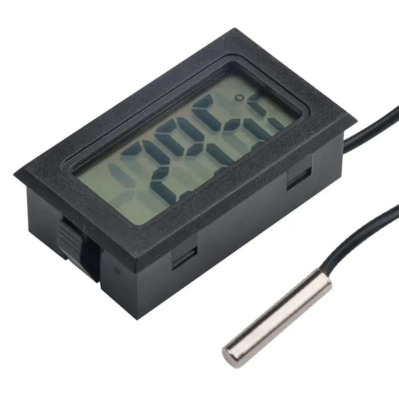 A13E-FY-10 Mini Digital LCD Display Embedded Probe Fridge And Freezer Thermometer Sensor For Indoor Temperature Monitoring