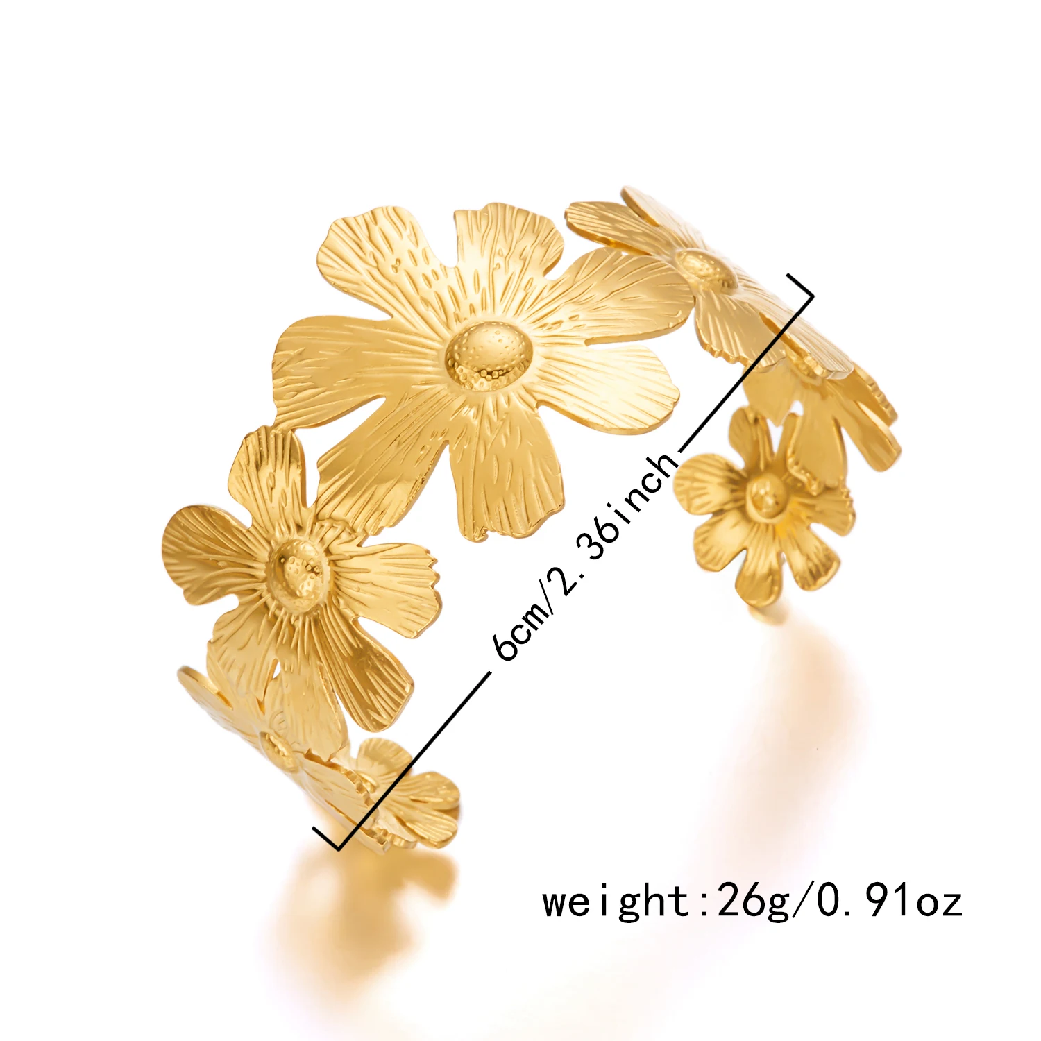 Vintage Korallenfarbene Edelstahl-Armreifen für Frauen, Seestern-Muschel-Fisch-Motiv, breiter Manschettenarmreif, Bohemian-Sommer-Handgelenkschmuck – Detail 28
