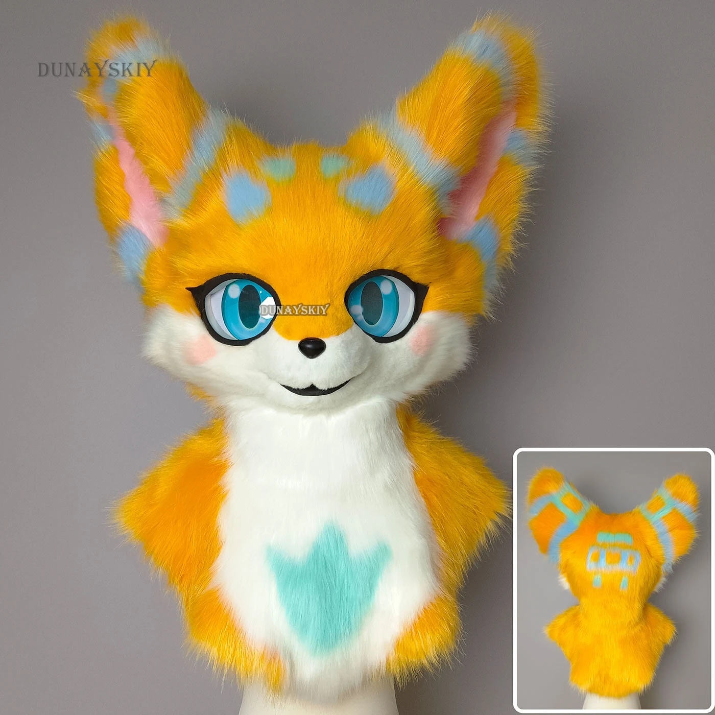 Kemonoカスタムファースーツヘッドセット、ドラゴンドッグコスチューム