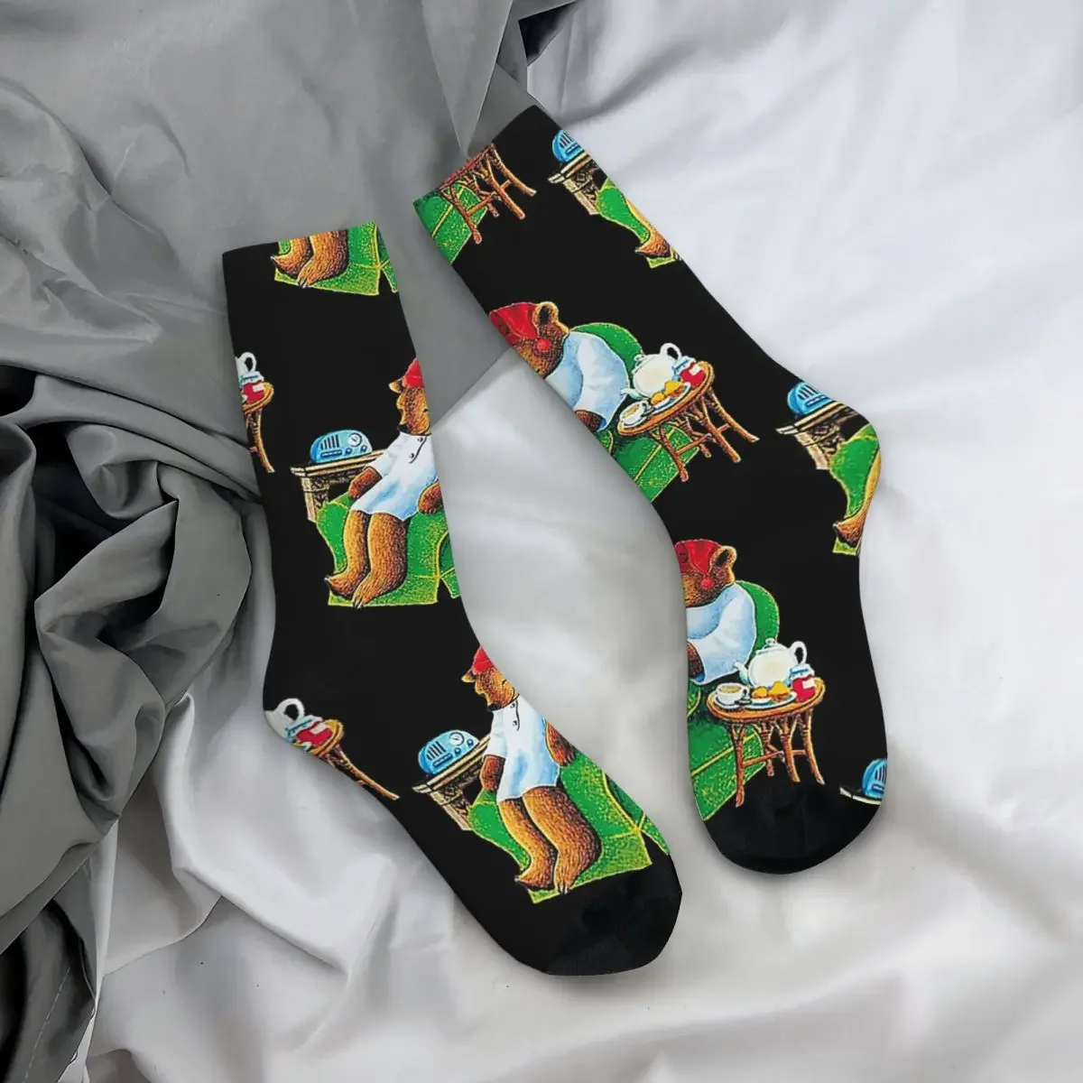 Calcetines de sazonamiento Celestial Sleepytime, jersey de oso de té, medias absorbentes, medias largas para todas las estaciones, Unisex, regalo de cumpleaños