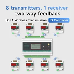MODBUS LoRa 433Mhz Remote Switch Wireless Volume Transmission Module Point-to-Point IO Bidirectional Feedback Long Distance