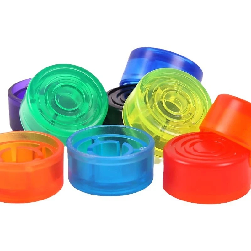 DAIERBUM 12 قطعة Footswitch توبر الغيتار دواسة توبر متعدد الألوان دواسة زر قبعات الغيتار دواسة ستومب المقابض للوحة الدواسة