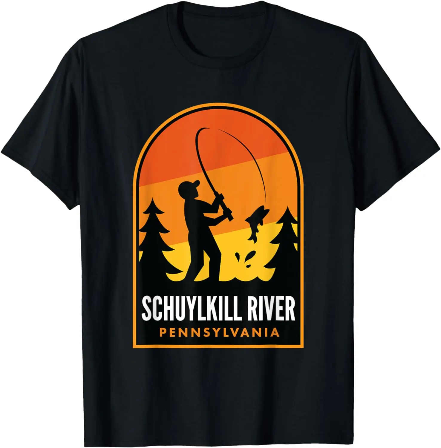 

Schuylkill River Pennsylvania Fishing T-Shirt