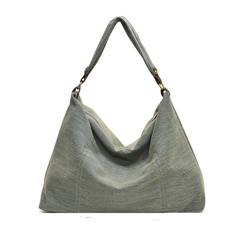 

Women Bag 2025 New Jeans Canvas Korean Fashion Simple High-Capacity Shoulder Bag