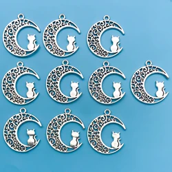 10/20Pcs Alloy Retro Silvery Animal Shape Charms Horse Owl European and American Style Creative Pendants For Bracelet Necklace