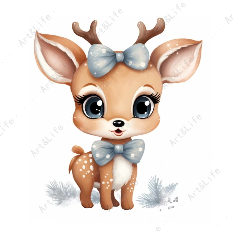 Christmas Deer Metal Cutting Dies Cute Animals For Making Scrapbooking Papper Cards Album Embossing Blade Punch Stencils Cut Die