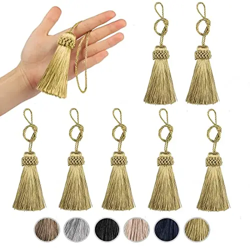 2Pcs Small Tassel Curtain Tassels Decoration Hanging Pendant DIY  Key Tassel Jewelry Accessories Room Accessories