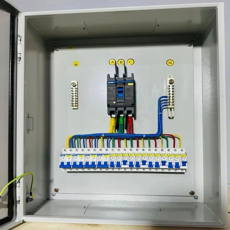 Complete Set Distribution Cabinet 3 Phase Panel Board Electrical Control Panel Box 380v Steel Distribution Board