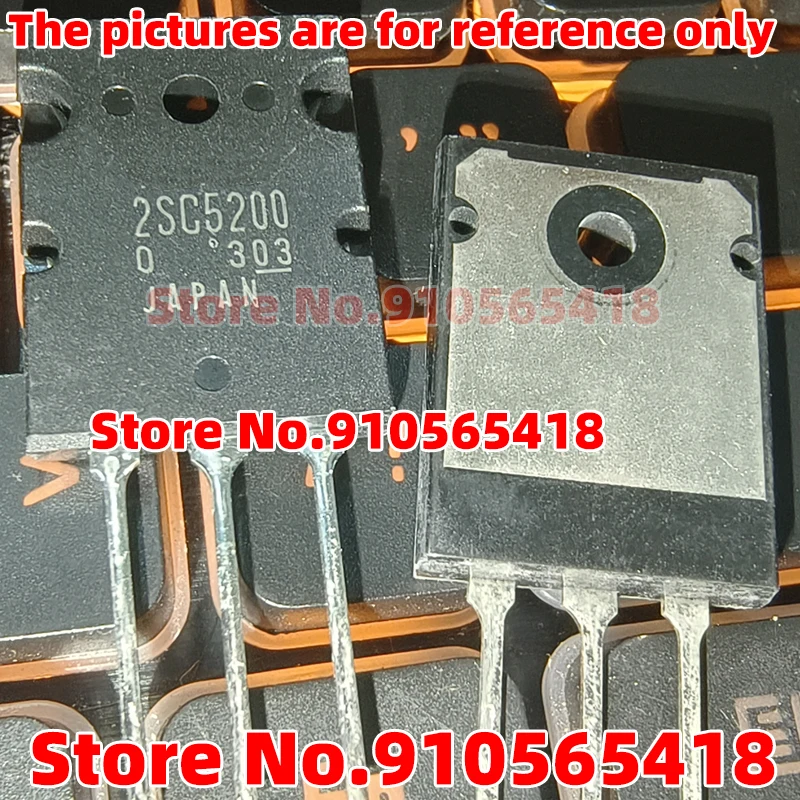 Original 10PCS  (5PCS A1943 + 5PCS C5200 )  2SA1943 2SC5200 100% New TTA1943 TTC5200 TO-3P Audio amplifier old disassembly