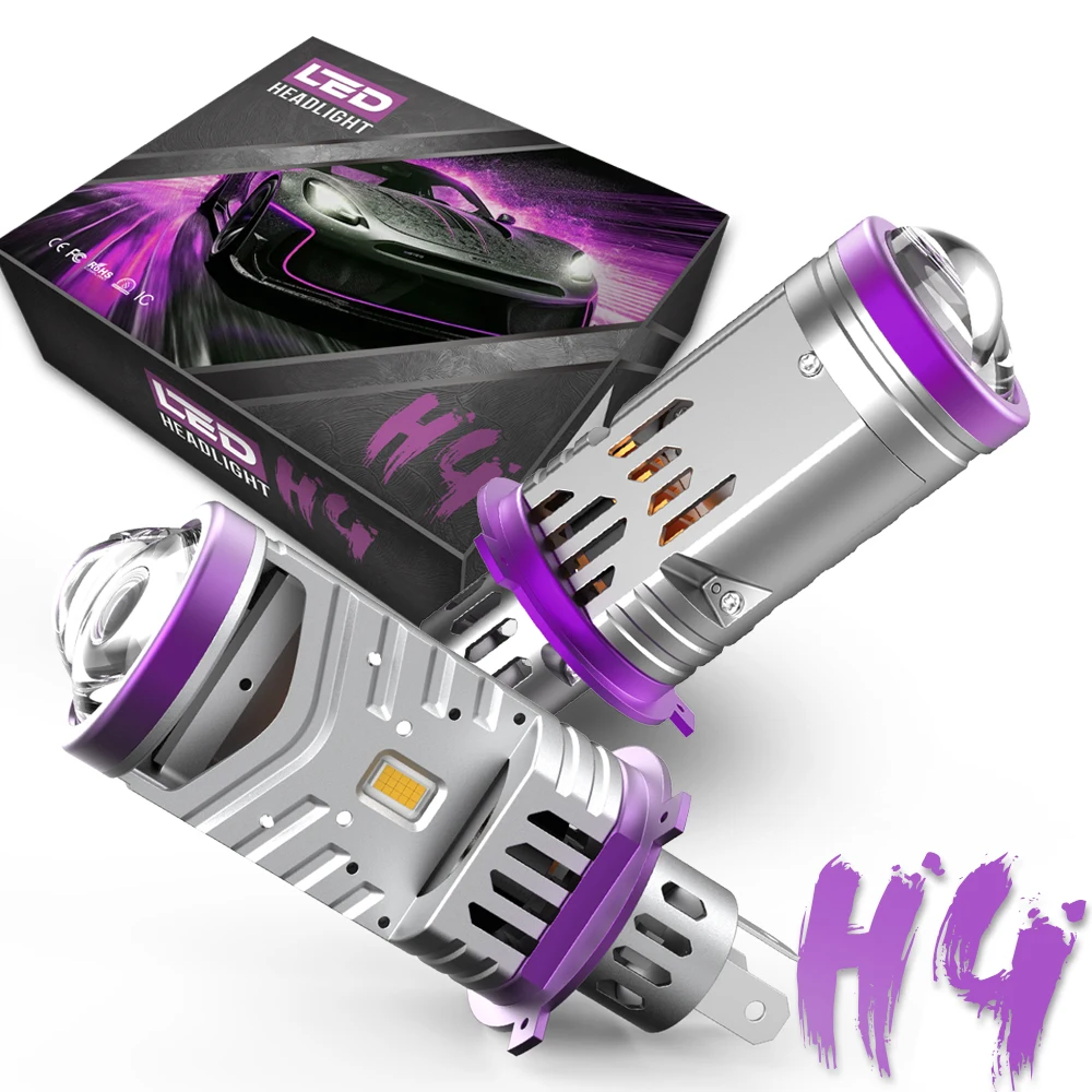 

2Pcs Led H4 Car headlight Led Bulb 200W 20000LM Turbo Lampada 12v