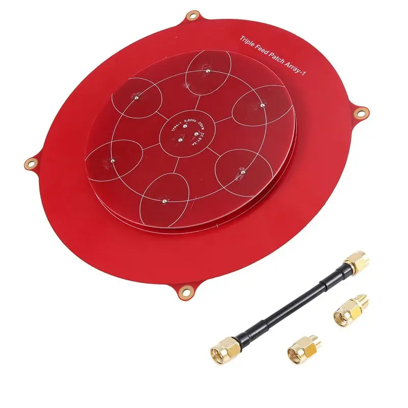 150Mm Triple Feed Patch Antenna 5.8Ghz 14Dbi Pagoda Array FPV Antenna For RC Drone