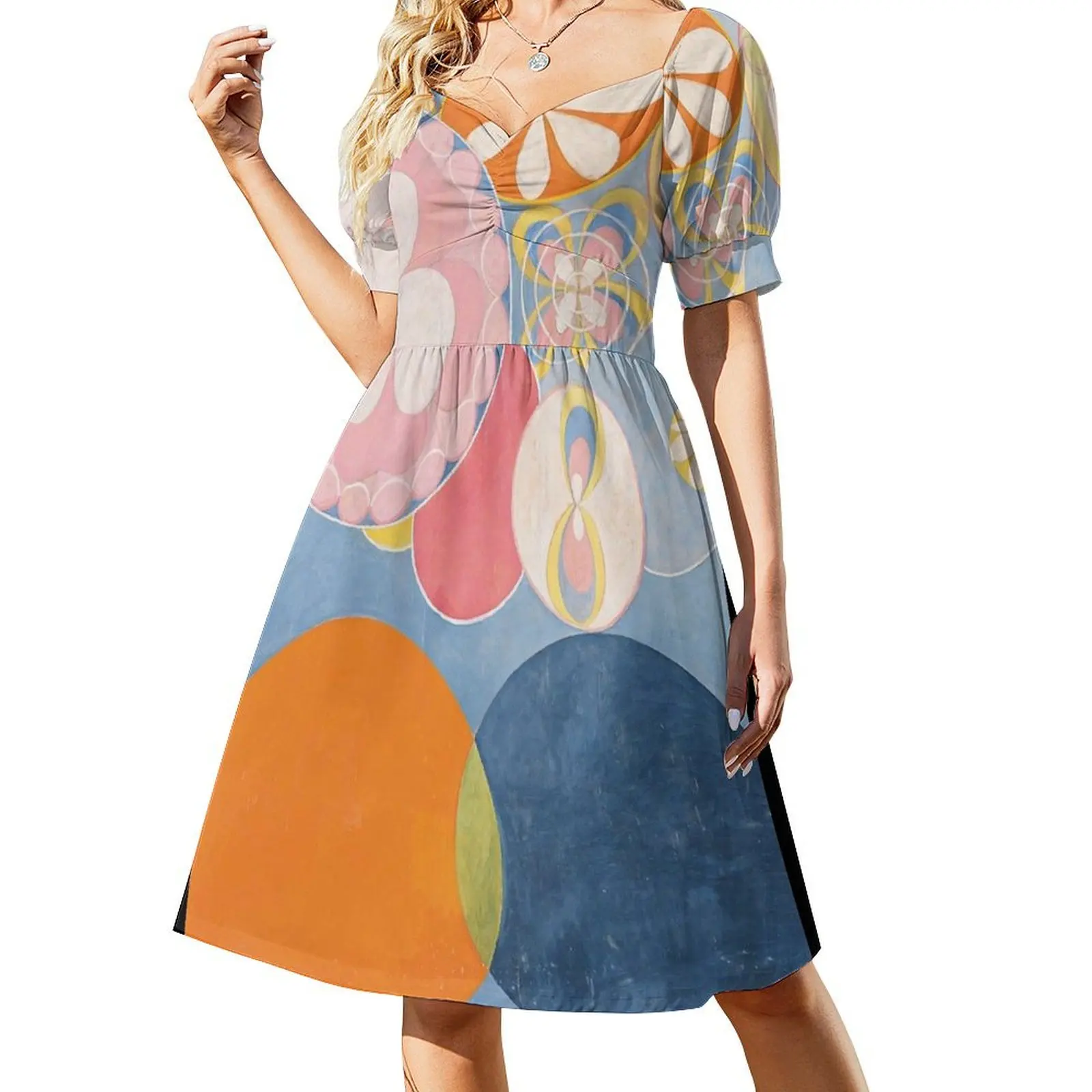 

HD Grupp IV, nr 2, by Hilma af Klint 1907 HIGH DEFINITION Short Sleeved Dress women's summer clothing 2025 Dress