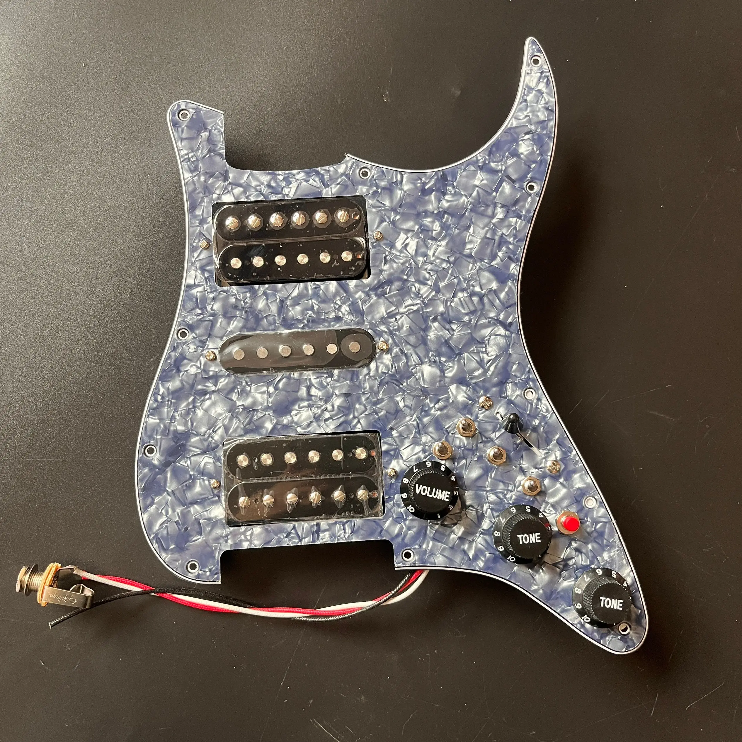 

HSH Loaded Guitar ST Pickguard Set Alnico V Humbucker Pickups Coil Split Guitar 4 Single Cut Switch 20 Tones Guitar Parts