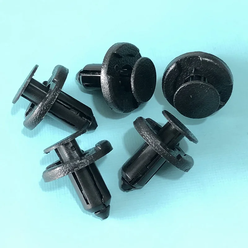 10Pcs 8mm Black Plastic Auto Fasteners Rivets Clips For Suzuki Swift SX4 Jimny Ignis Alto Samurai Baleno Grand Vitara