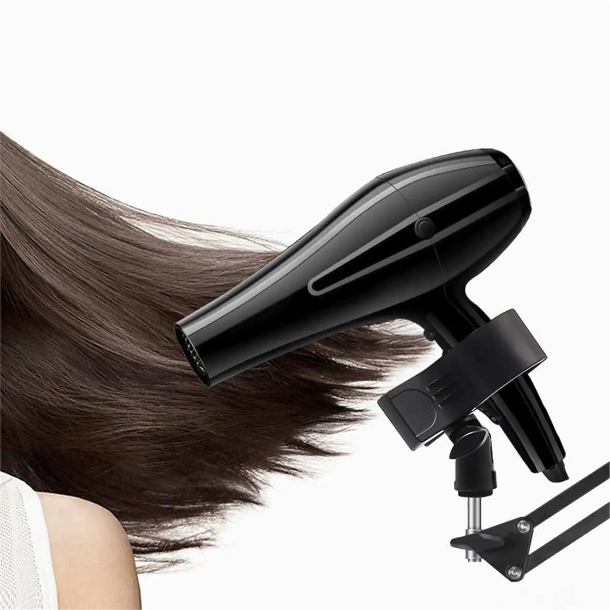 HAPPYDAY~ Adjustable Hair Dryer Stand Holder, Rotating, Floor Standing Design