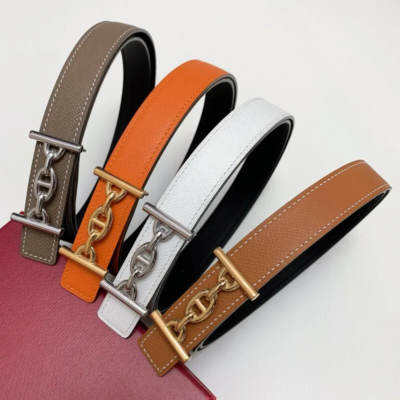 

Women's Normal leather Caviar cowhide Waist Belt 2.5 dual-purpose simple waist belt Stainless Steel cowhide jeans belt