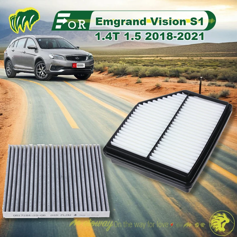 

For eely Emgrand Vision S1 1.4T 1.5 2018-2021 Car Air Conditioner Filter Car Cabin Air Filter Replace Filter Replace Accessory