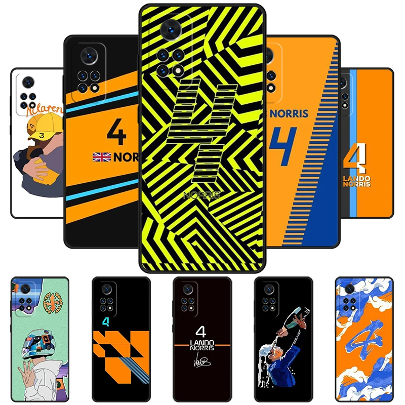 Lando Norris Phone Case For Redmi Note 11 EPro 11S 10T 9S Promax 8 Pro Xiaomi Mi 11 12X 12S Ultra Cover