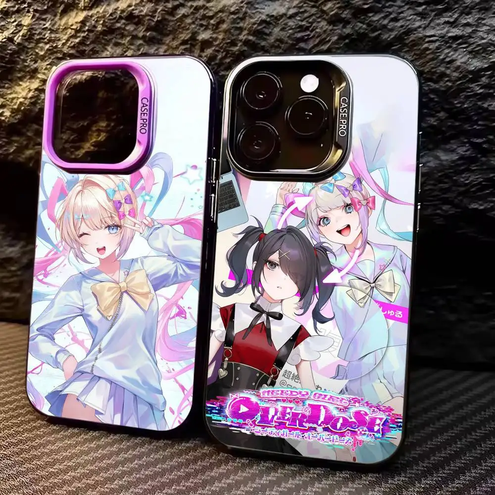 

Anime NEEDY G-GIRL OVERDOSES Phone Case For iPhone17,16,15,14,13,12,11 Plus,Pro Max Colored Silver Plated Inside Cover