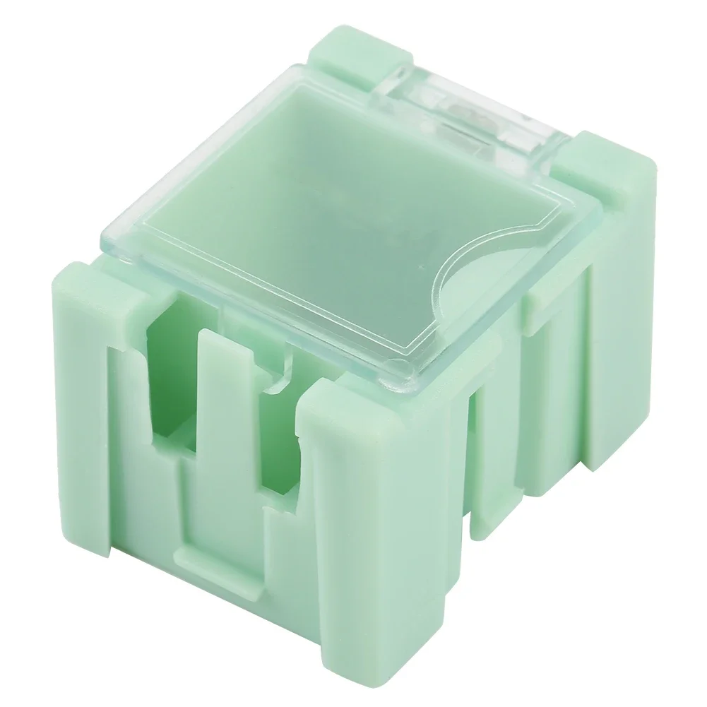 50Pcs Green SMT SMD Container Box Electronic Components Mini Storage Case