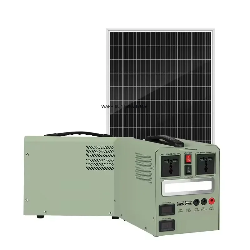 Hot-selling  small portable solar power station with panel 500W 1000W solar generator