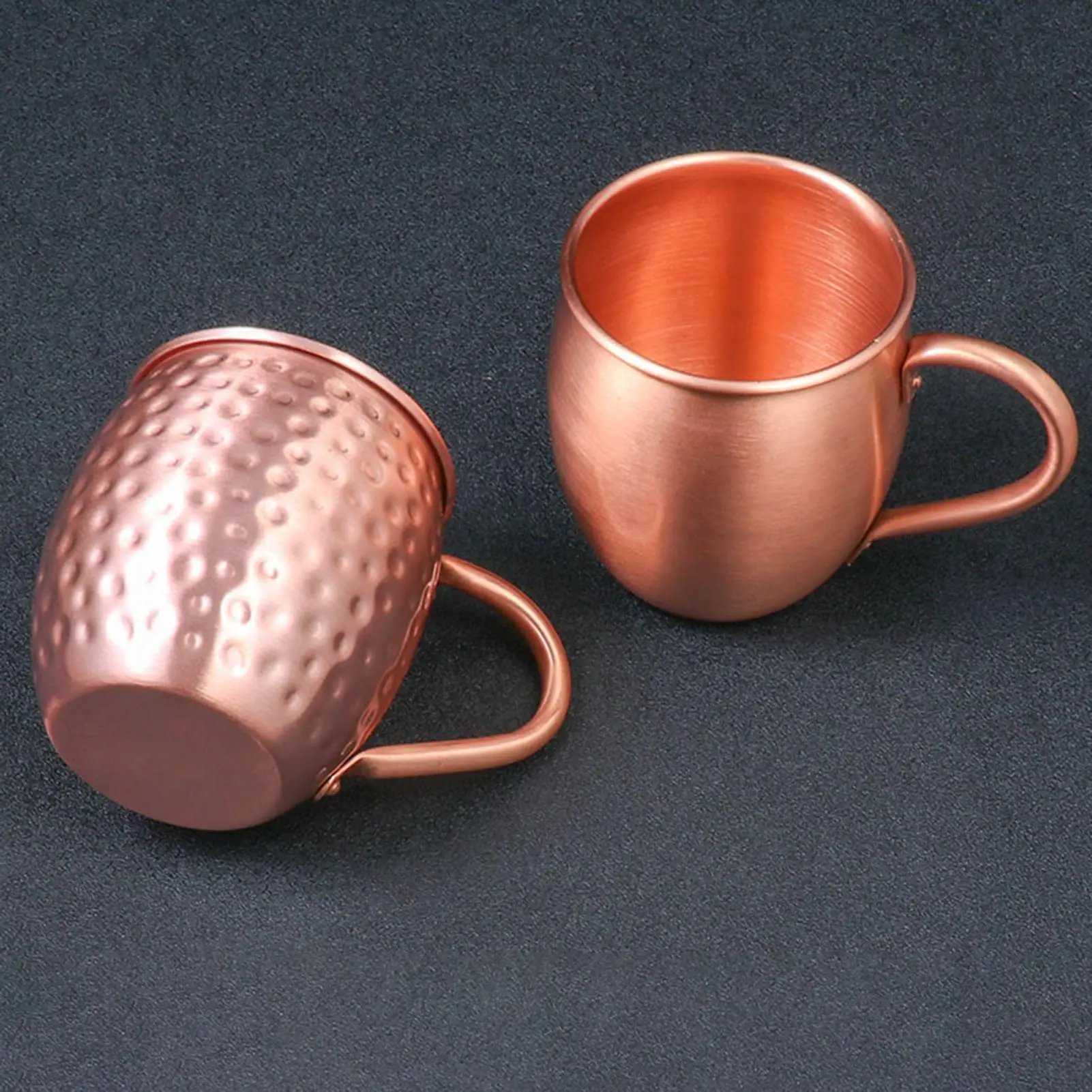 كوب نحاسي مصنوع يدويًا 530 مللي أدوات للشرب المطروق أكواب البغل في موسكو لعيد الميلاد المطبخ بار مياه الشرب الشاي البيرة كوكتيل