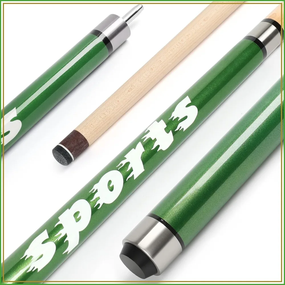

58'' 2-in-1 Jump Break Cue, 21-28 Oz with 14mm Fiberglass Tip, Professional Break Cue Set with Billiards Gloves and Chalks