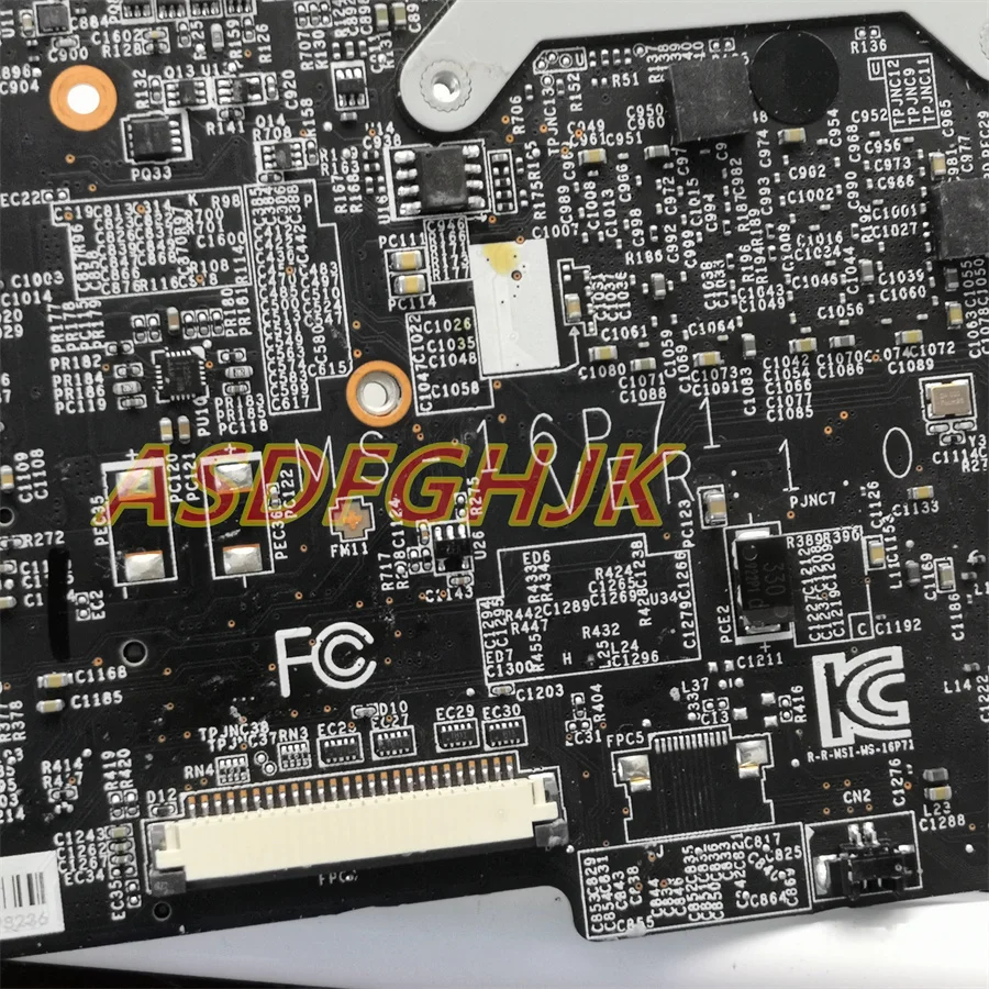 Imagem -06 - Placa-mãe Original do Portátil para Ms16p71 Ms-16p7 Gl63 Ge63 Ge75 I7-9750h Gtx1660 Rtx2060 Rtx2070 Rtx2080