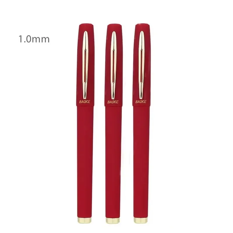 0,5/0,7/1,0 mm Grote capaciteit Signature Set Antibacteriële Pen Zwart Blauw Rood Carbon Kantoor Neutrale Balpen Zakelijke Navulling