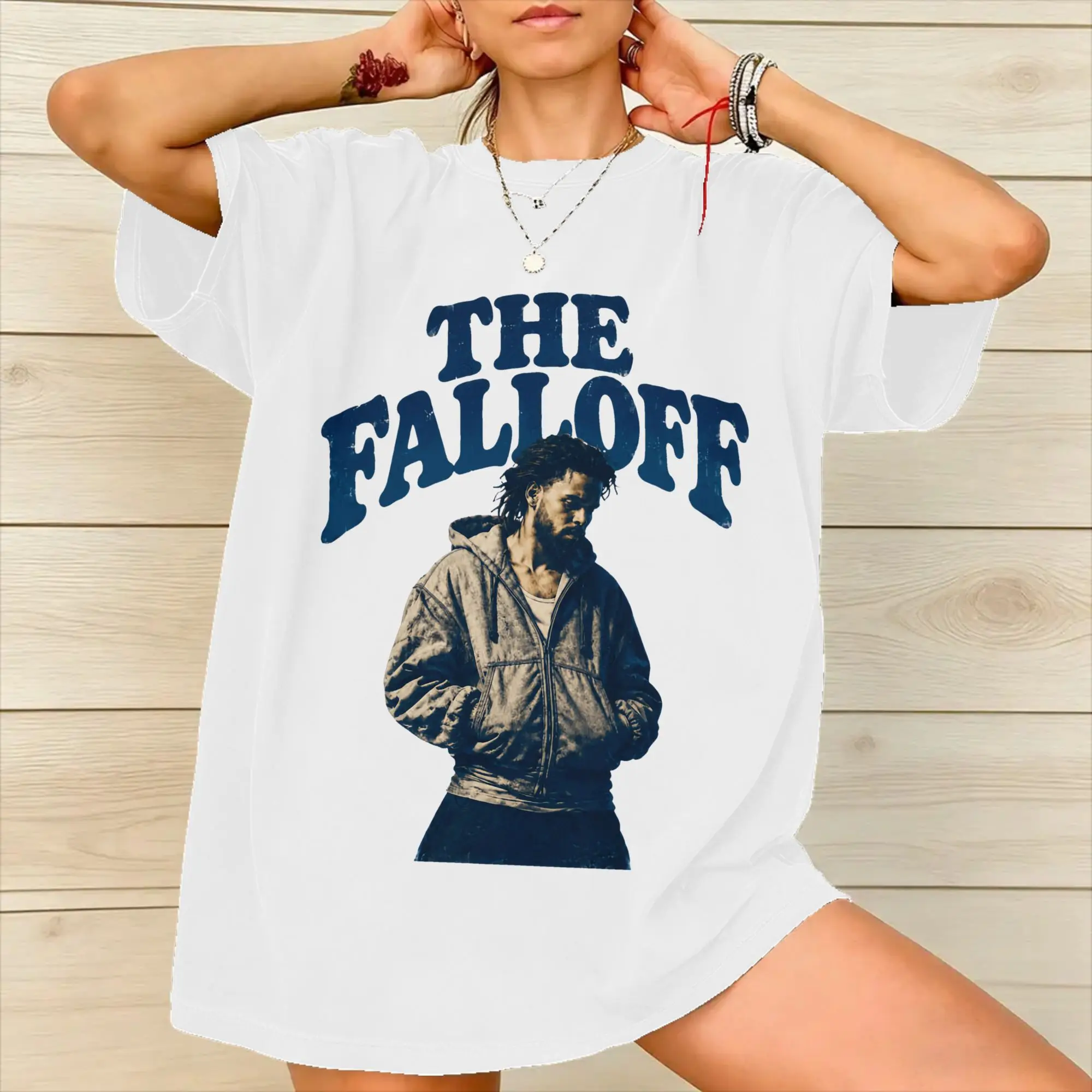 J Cole The Fall Off 2026 Tour Outfit Unisex T Shirts Cotton Tee Graphic Printing  T-shirt Clothing