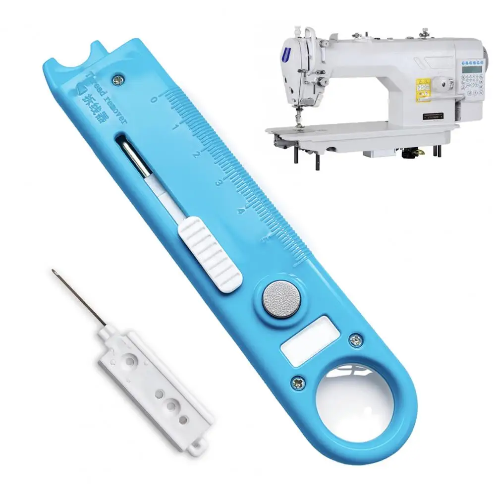 Needle Threading Accessory 2 Pcs 4-in-1 Sewing Threader Tool Set with Seam Remover Magnifying Glass Magnetic Guide Needle