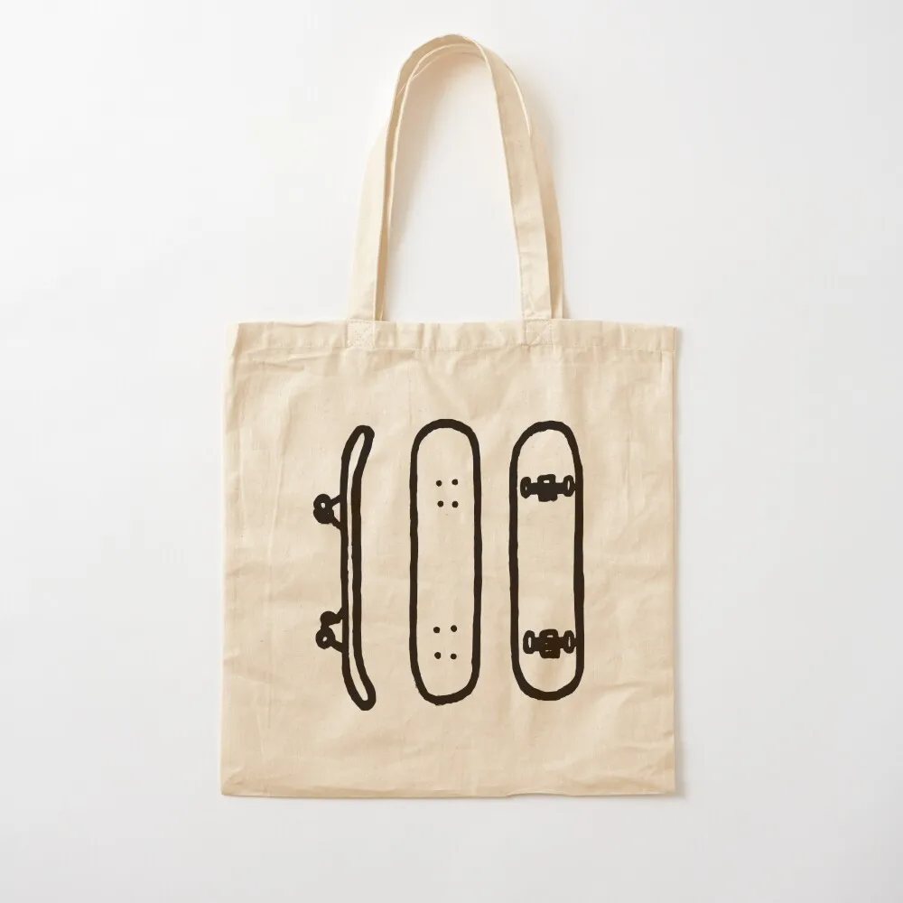 

Aesthetic Skateboard Illustration | Skater Gift Idea Tote Bag female bag hand bag Canvas Tote