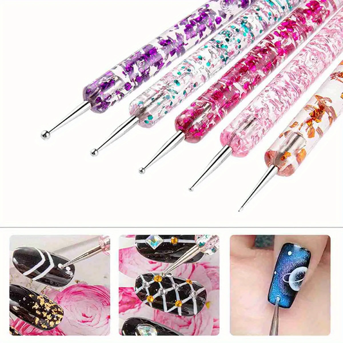 22 stks/set Professionele Graveren Pen Puntjes Pen Gereedschap Nail Art Kit voor Nail Art DIY Palet Display Manicure Tool accessoires