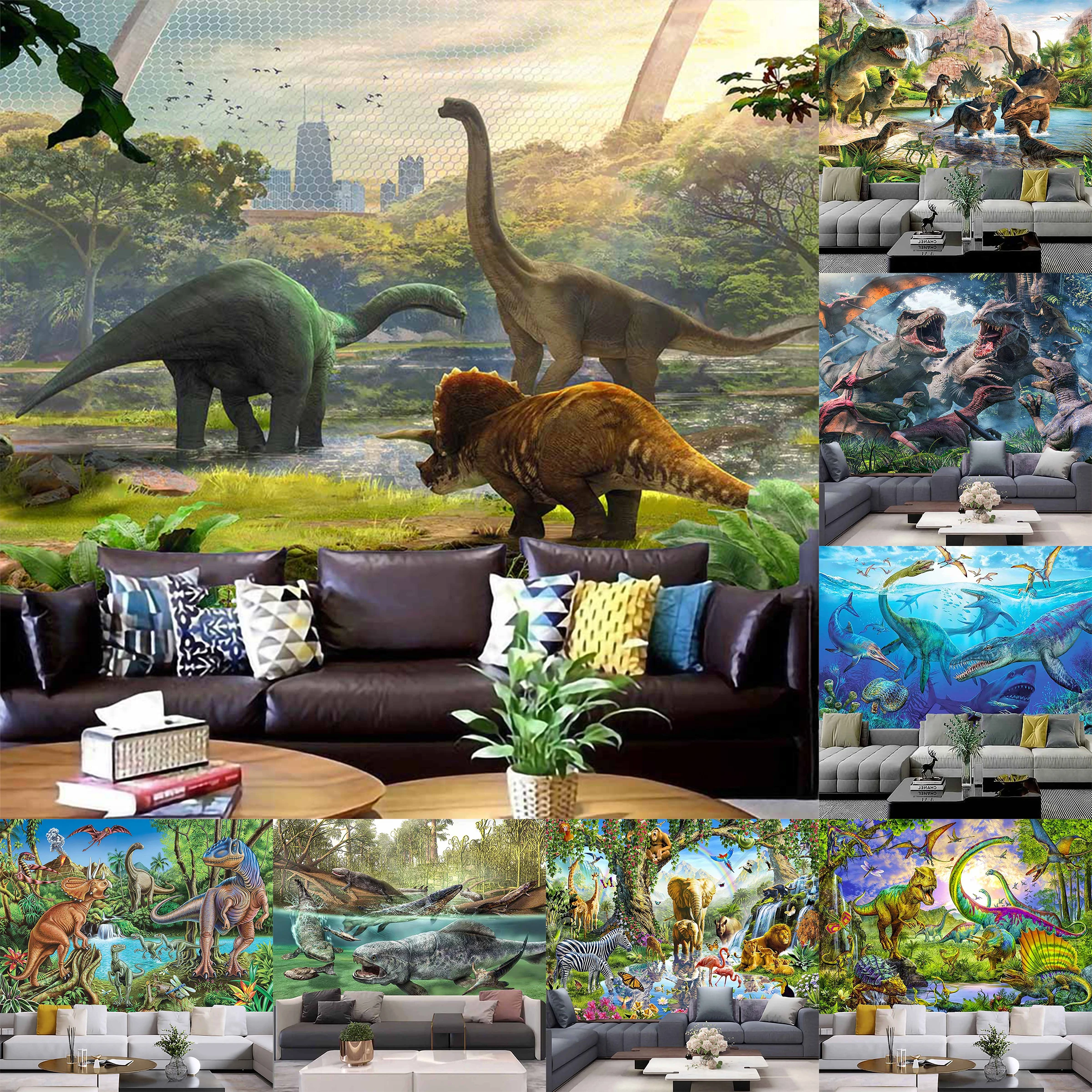 

Dinosaur Print Home Decor Tapestry Wall Hanging Animal Art Aesthetic Living Room Bedroom Original Animal Decor Sheet Blanket