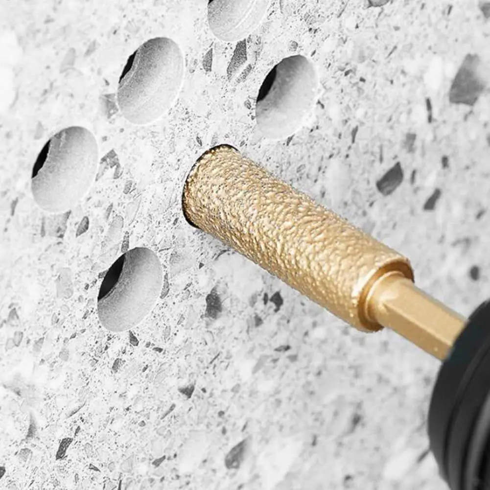 مجموعة لقم الثقب من بلاط الماس والزجاج، لقم ثقب البناء ذات ساق سداسية للبورسلين والسيراميك والرخام وجدار الطوب، من قبل المقاول #3